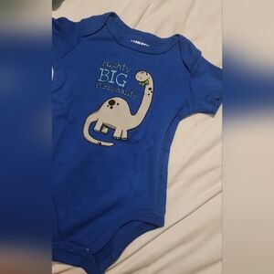 Blue Dinosaur Graphic Kids Tee